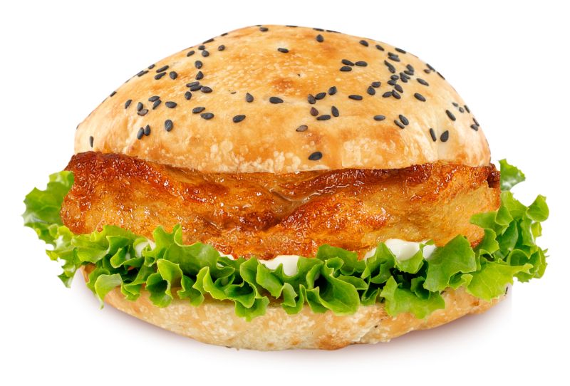 奥尔良烤鸡腿中国汉堡