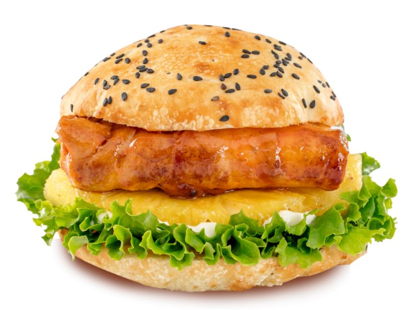 板烧凤梨中国汉堡